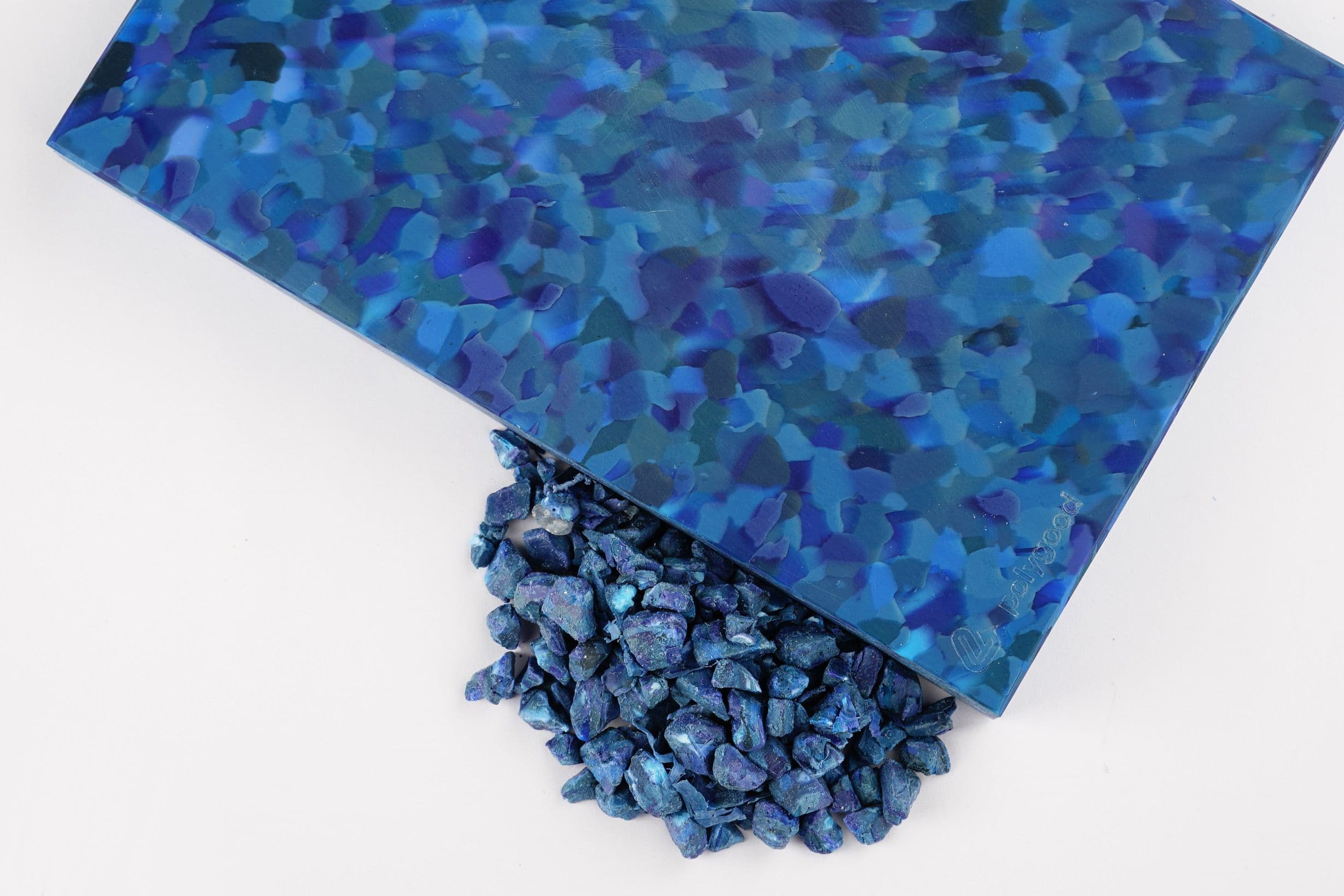 Sapphire Terrazzo Panel Raw Materials