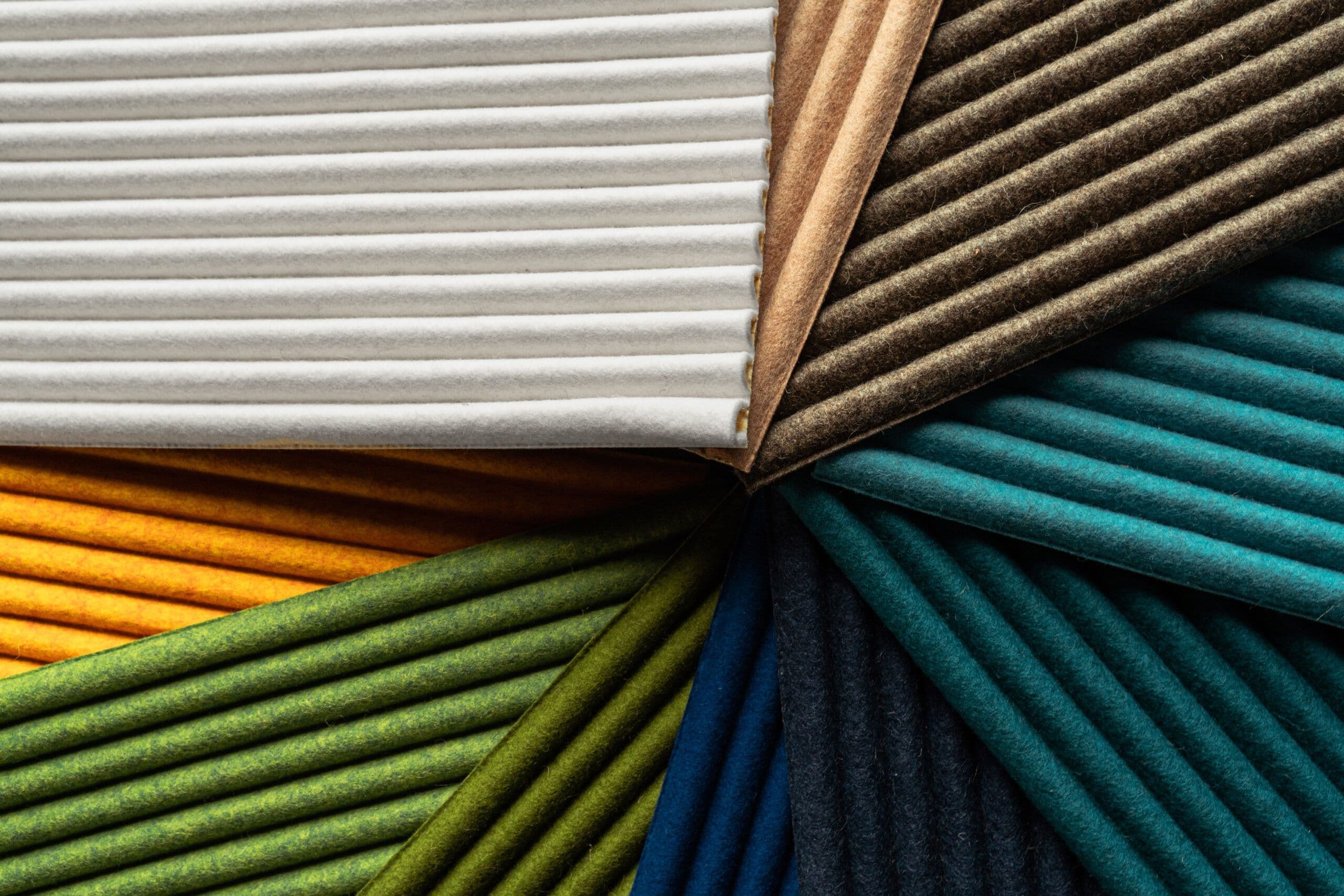 Recycled Felt Lining Sample Fan