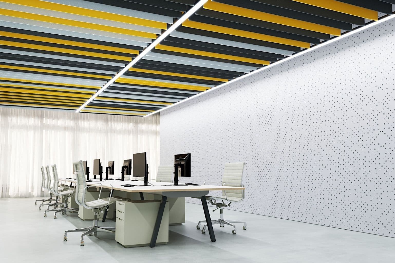 Acoustic Baffles Felt Straight